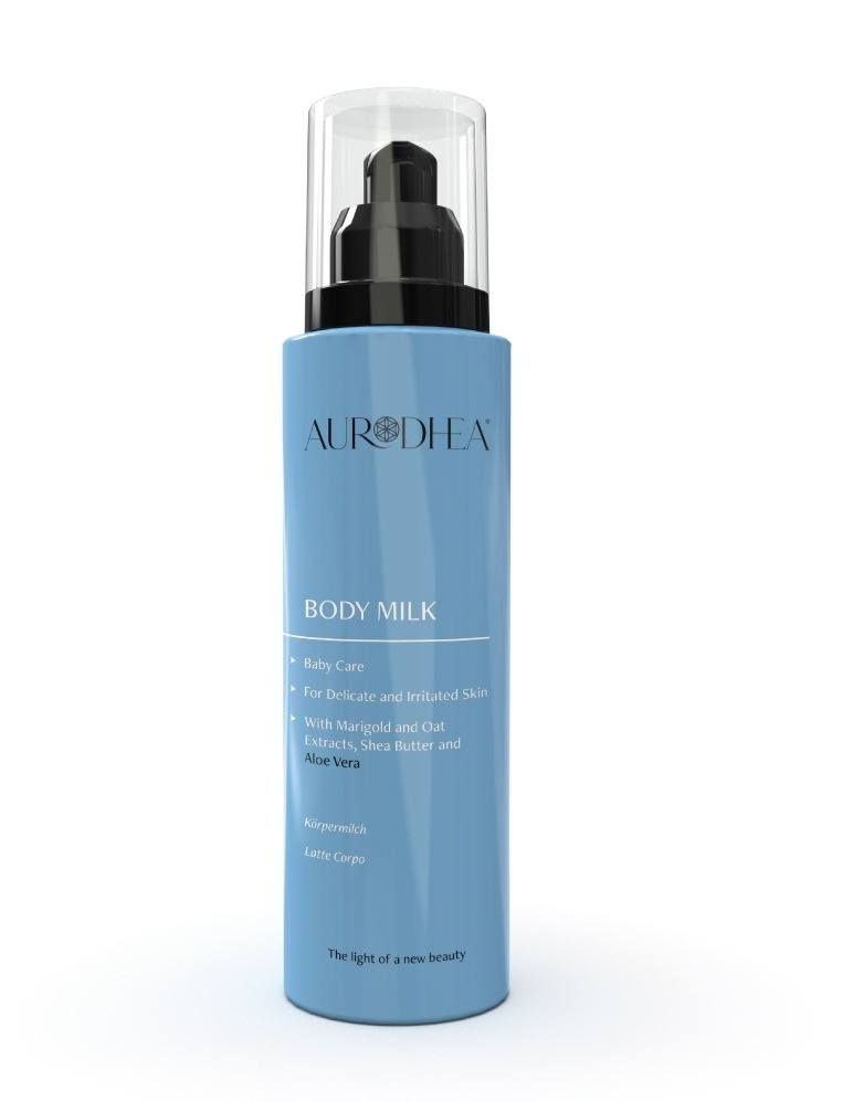 Baby Körpermilch
150 ml | Angereichert mit Aloe Vera, Sheabutter, Hafer- & Ringelblumenextrakt