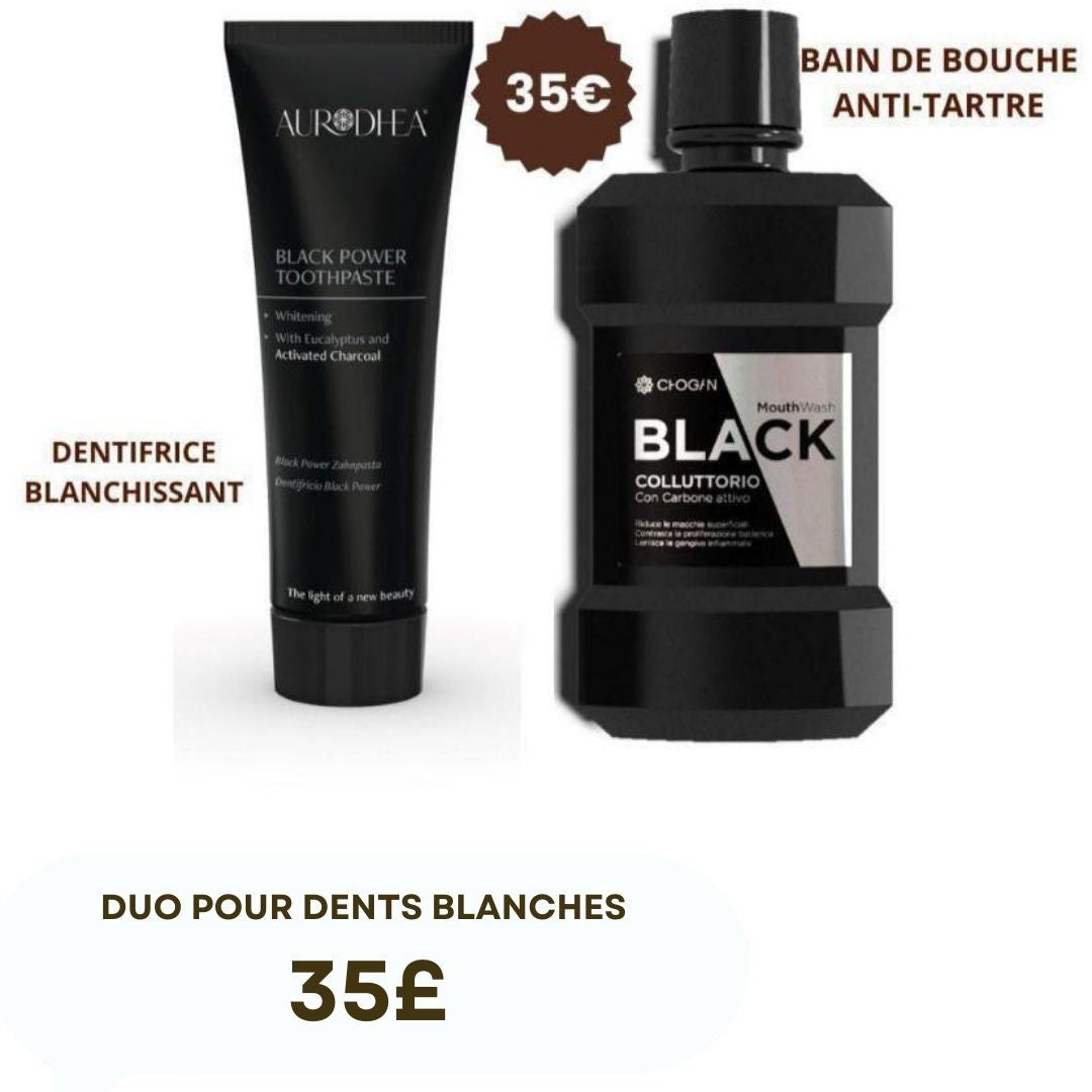DENTIFRICE BLANCHISSANT
BAIN DE BOUCHE ANTI-TARTRE