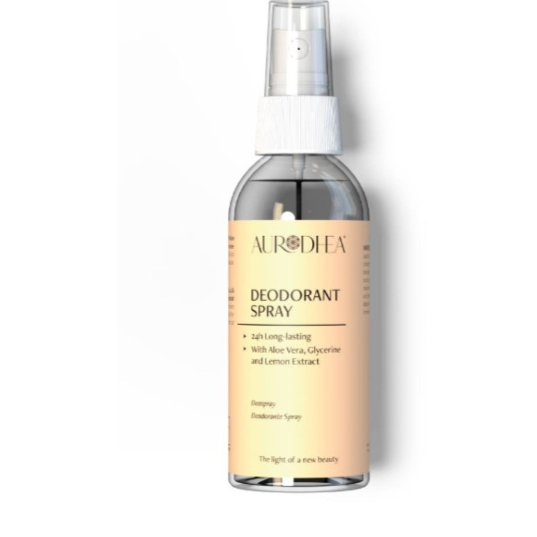 Das Aurodhea Deospray bietet bis zu 24 Stunden Schutz und Frische.