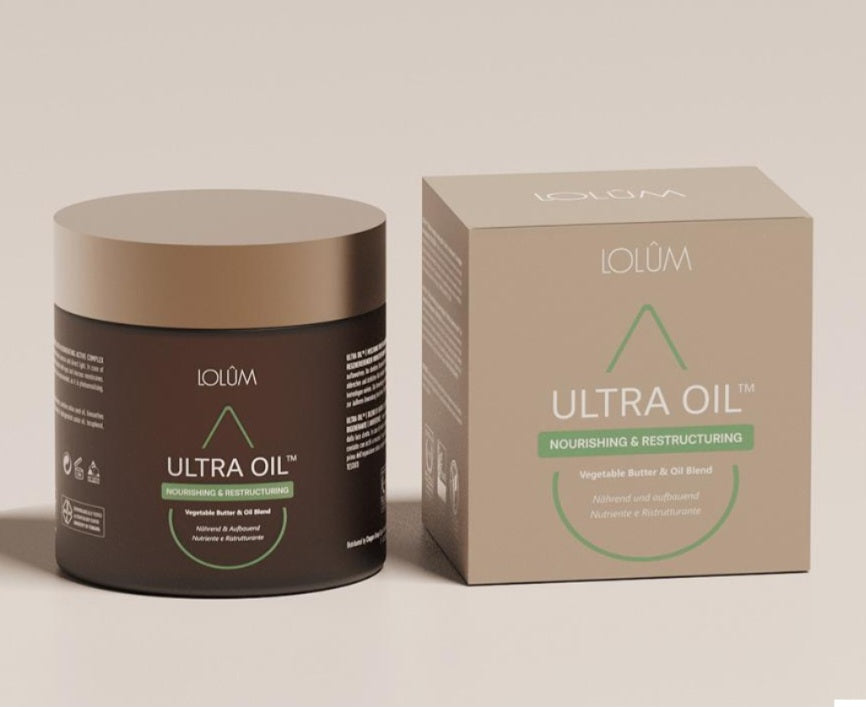 Huile corporelle Ultra OIL™ de bienêtre en soit avec huiles végétales et beurres nourrissants pour la peau.
