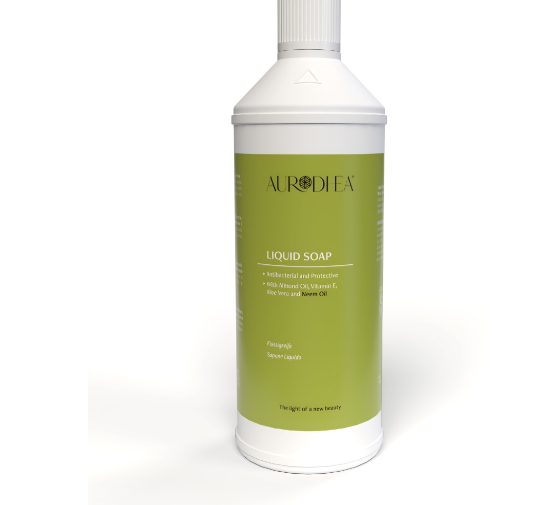 Flüssigseife mit Neemöl - 1000 ml
Angereichert mit Mandelöl, Aloe Vera & Vitamin E