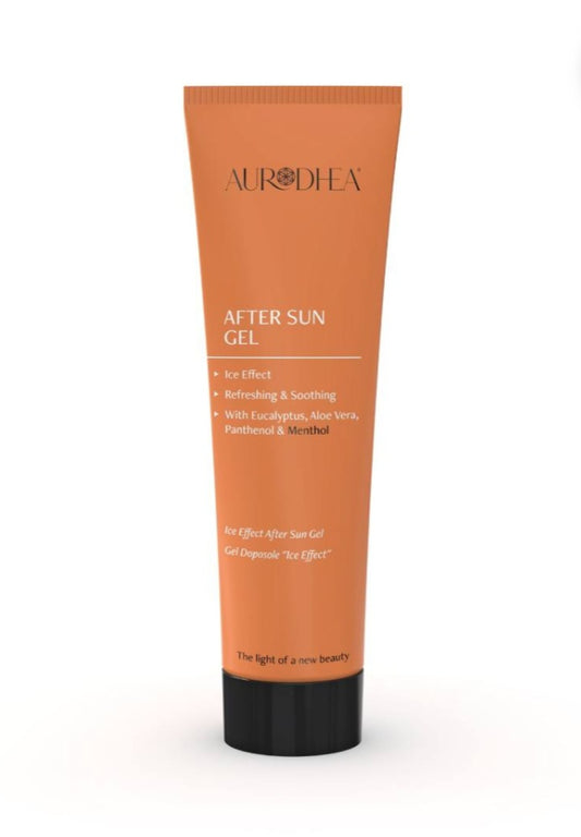 Ice Effect After Sun Gel - 150 mlAngereichert mit Eukalyptusextrakt, Menthol &amp; Panthenol

Das Aurodhea After Sun Gel zieht besonders schnell ein, beruhigt und erfrischt die Haut nach dem Sonnenbad.
