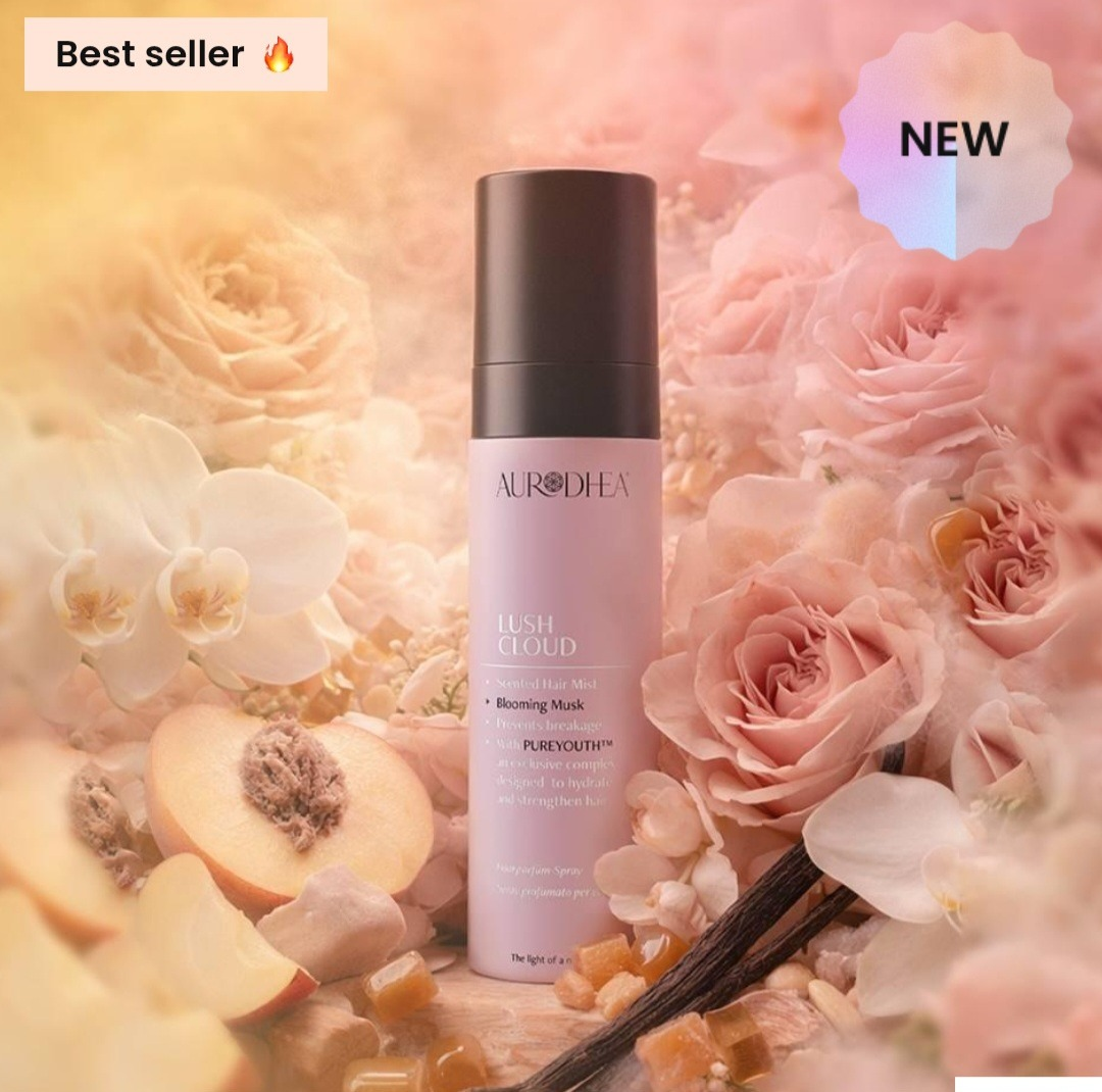 Spray parfum pour cheveux LUSH CLOUD Blooming Musk par bienêtre en soit, vaporisateur pour une fragrance florale et musquée.