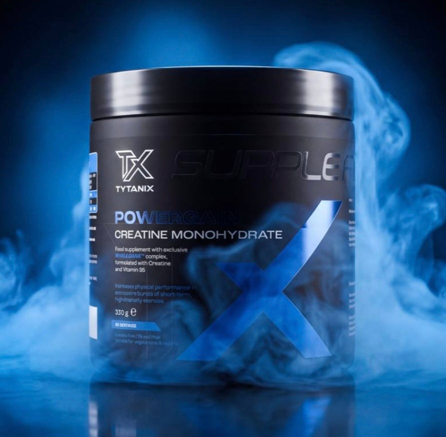 Entdecke SUPPLEFIT POWERGAIN mit Kreatin-Monohydrat und Vitamin B6. Sportnahrung für Erwachsene, die ihre Trainingsroutine gezielt ergänzen möchten.
Bild 2: SUPPLEFIT POWERGAIN Kreatin mit Vitamin B6 – Sporternährung für Krafttraining
