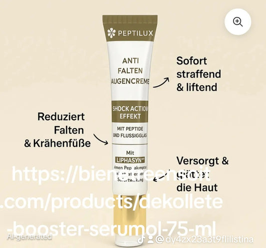 Peptilux – Anti-Falten Augencreme „Shock Action&quot;-Effekt mit LIPHASYN™ - 20 ml