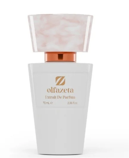 Parfum pour femmes Pure Gold de  Olfazeta bienêtre en soit, flacon de 70 ml avec 30 % d'essence, élégant et sophistiqué.