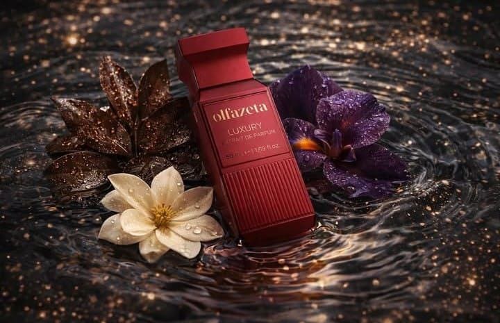 Parfum unisexe Scarlet Flame de bienêtre en soit avec des notes de Georgywood, iris, lily et magnolia, présenté dans un flacon élégant.
Scarlet Flame Unisexparfüm Olfazeta