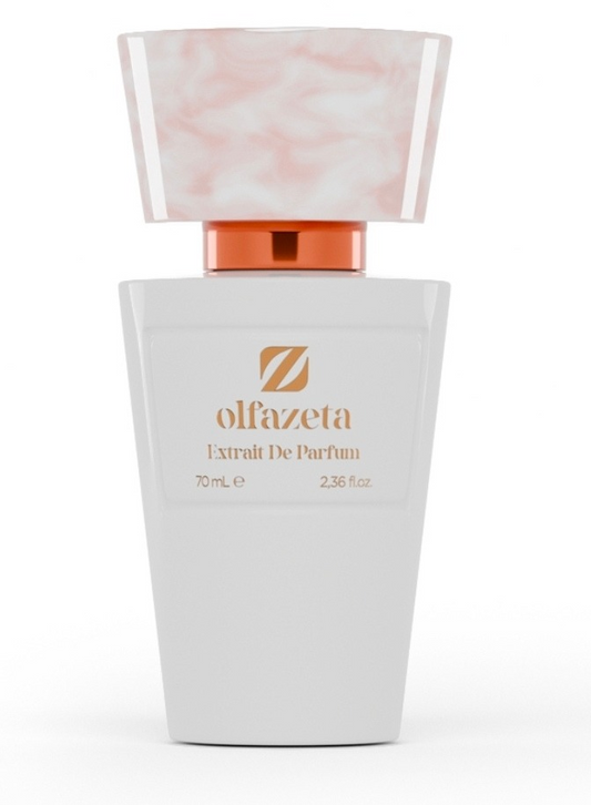 Parfum pour femme Secret Desire de bienêtre en soit, flacon élégant avec étiquette cod.121, parfum floral et sensuel.
Secret Desire Damenparfüm Olfazeta
