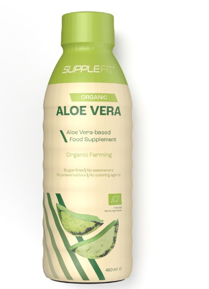 Jus d'aloe vera bio Bien-être en Soi, 480 ml, 100 % de feuilles d'aloe vera, complément alimentaire naturel.