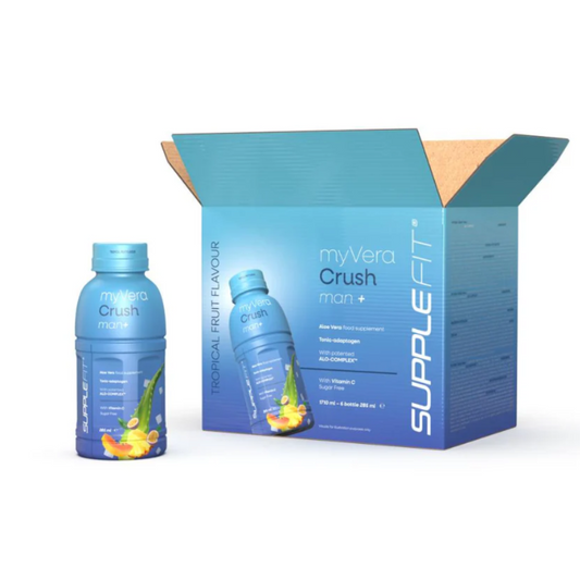 Complément alimentaire MYVERA CRUSH Man plus, flacons de 285 ml, pour le bien-être masculin, par bienêtre en soit.