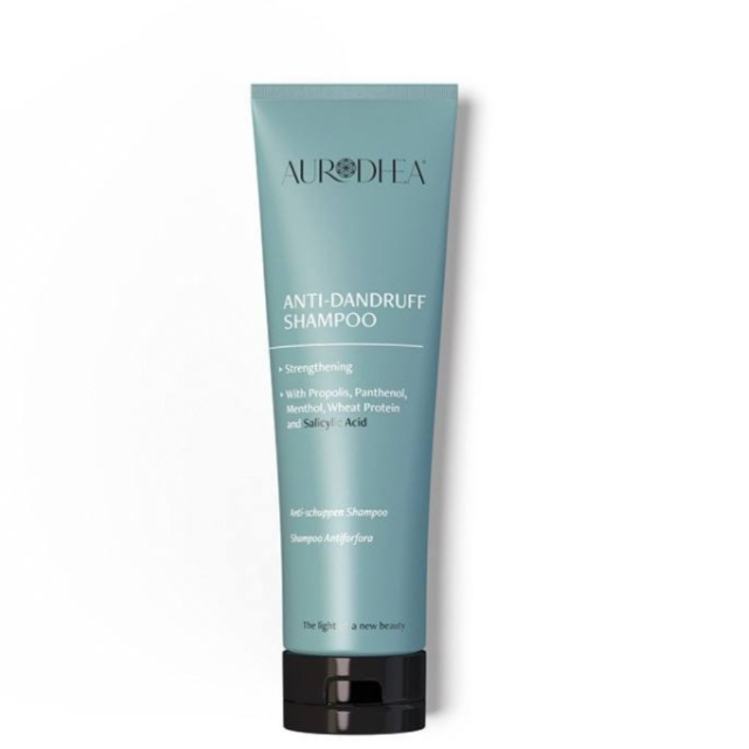 Shampoing antipelliculaire bienêtre en soit avec acide salicylique, bouteille de 250 ml pour cheveux sains et sans pellicules.