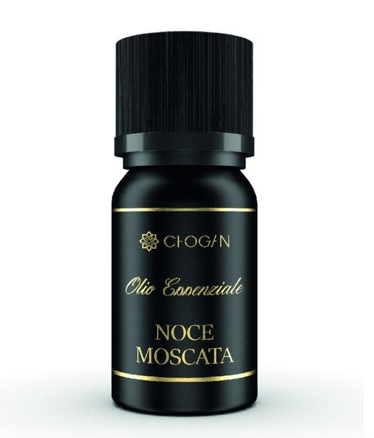 Huile essentielle de muscade bienêtre en soit, 10 ml, pour soin corporel chaud et revigorant, flacon avec compte-gouttes.