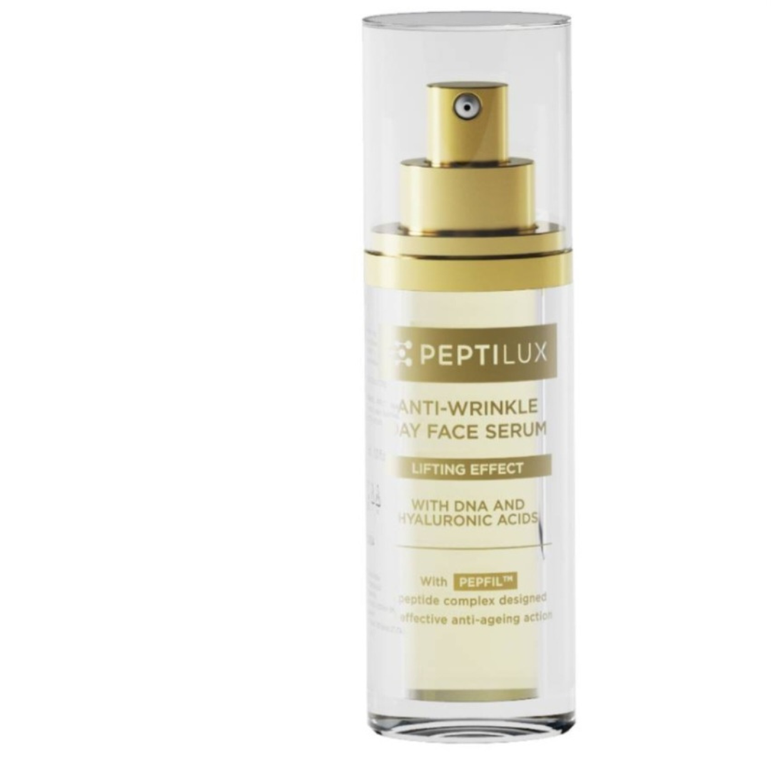 Sérum anti-rides Peptilux de bienêtre en soit, soin liftant pour le visage en flacon de 30 ml avec PEPFIL.