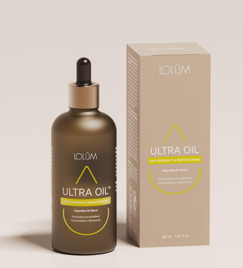 Huile corporelle Ultra Oil bien-être en soit, mélange d'huiles végétales éclaircissantes pour une peau éclatante.