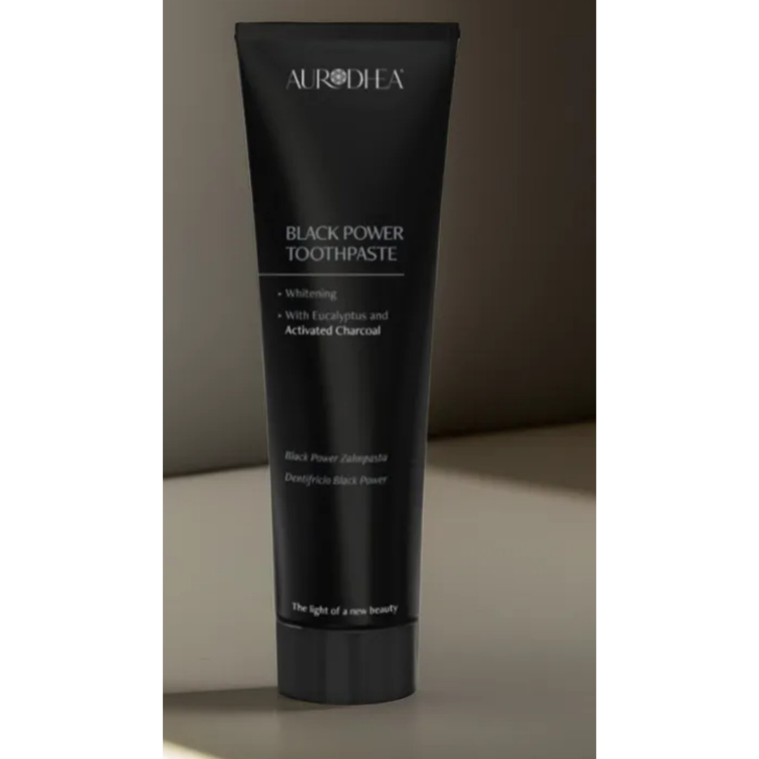Pâte dentifrice au charbon actif Black Power de bienêtre en soit, soins bucco-dentaires pour un sourire éclatant et naturel.