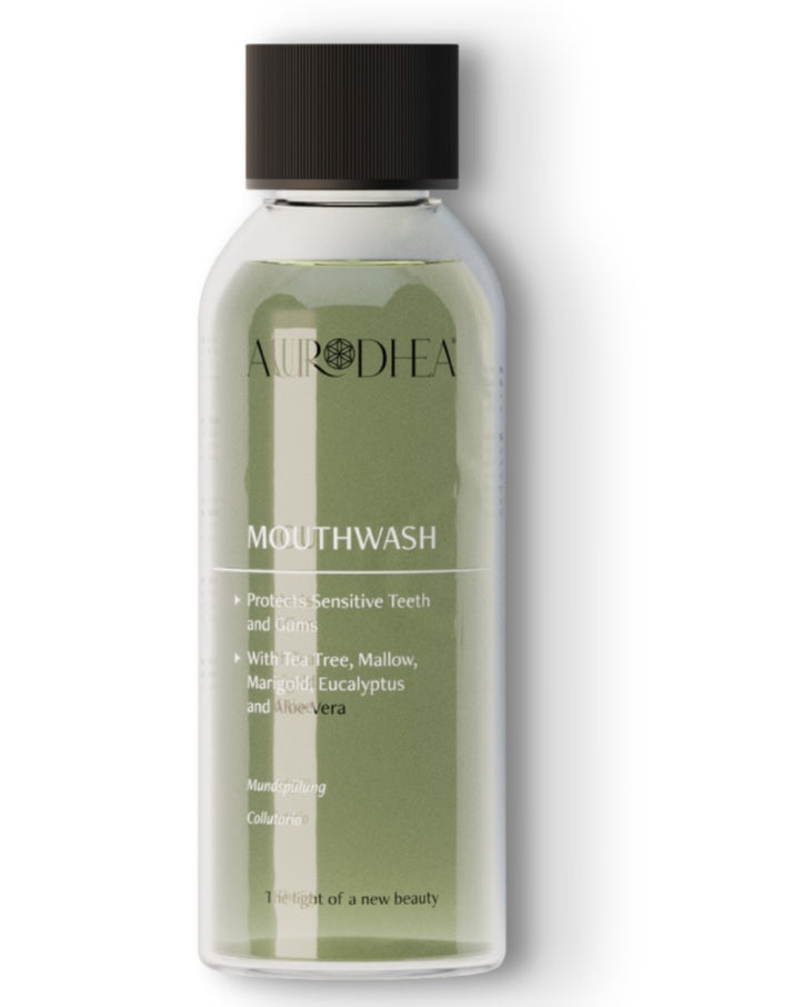Bain de bouche à l'aloe vera de la marque bienêtre en soit, enrichi en tea tree, pour la soin bucco-dentaire.