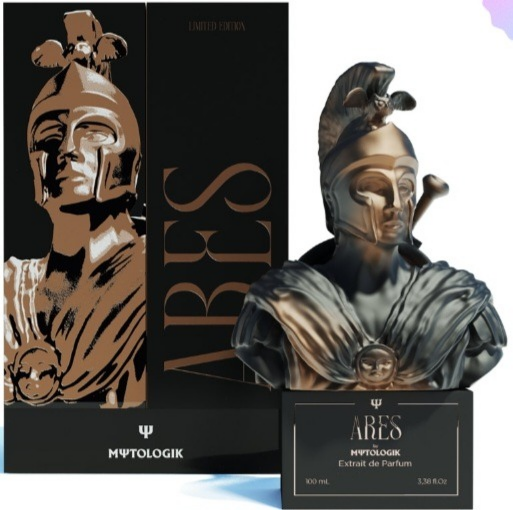 Parfum unisexe Ares Mutiger de bienêtre en soit avec 30 % d'essence, flacon élégant et design moderne.
Ares Unisexparfüm Mutiger Mytologik