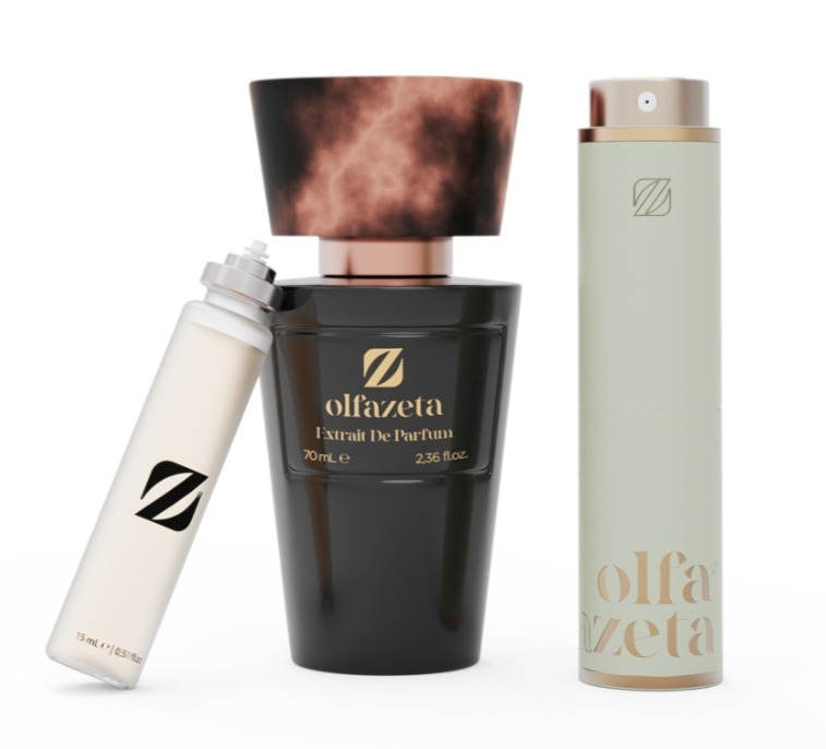 Ensemble de parfums Dark Nectar de bienêtre en soit, bouteilles élégantes de parfum pour le bien-être et la relaxation.