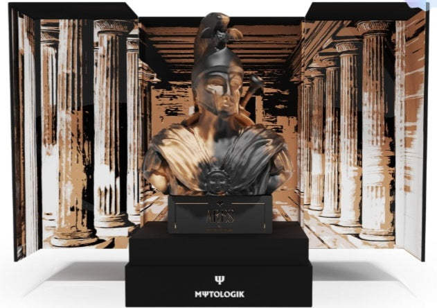 Parfum unisexe Ares de bienêtre en soit avec 30 % d'essence, flacon élégant et moderne, idéal pour une fragrance audacieuse.