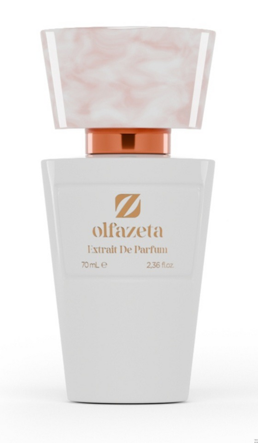 Parfum pour femme Unbending Woman de bienêtre en soit, flacon élégant visible dans l'image.
Unbending Woman - Damenparfüm Olfazeta