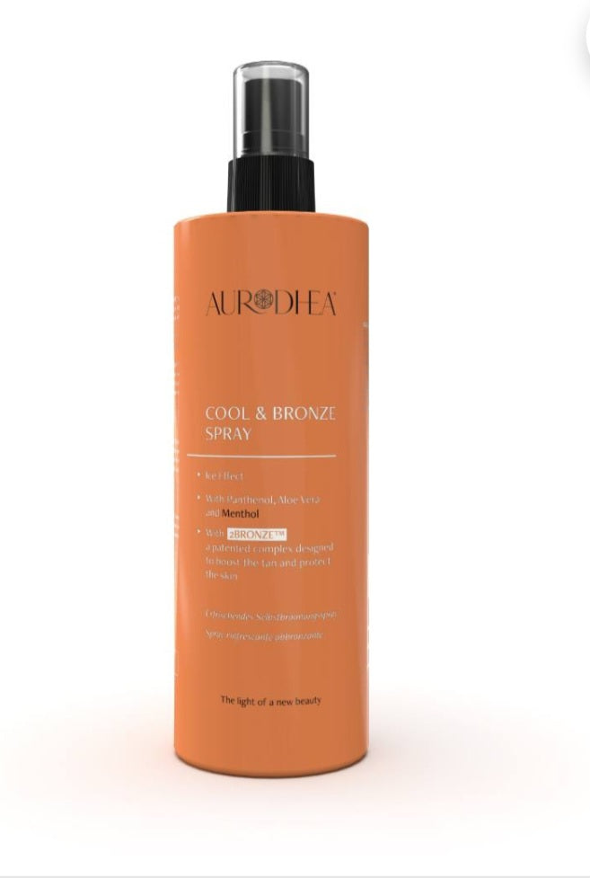 Spray auto-bronzant rafraîchissant bienêtre en soit, spray solaire auto-bronzant de 150 ml, flacon avec pulvérisateur.