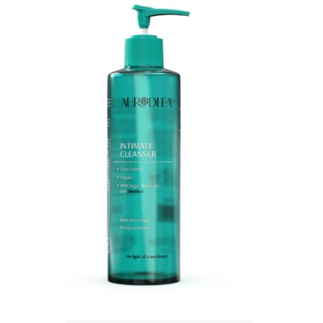 Lotion intime Chogan à la menthe, aloe vera et extrait de sauge, pour l'hygiène intime, en flacon avec étiquette.