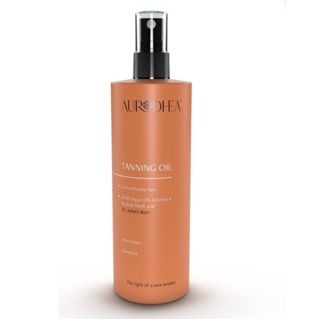 Huile solaire Chogan avec noix verte et millepertuis, flacon de 150 ml, pour la soin de la peau et la protection solaire.