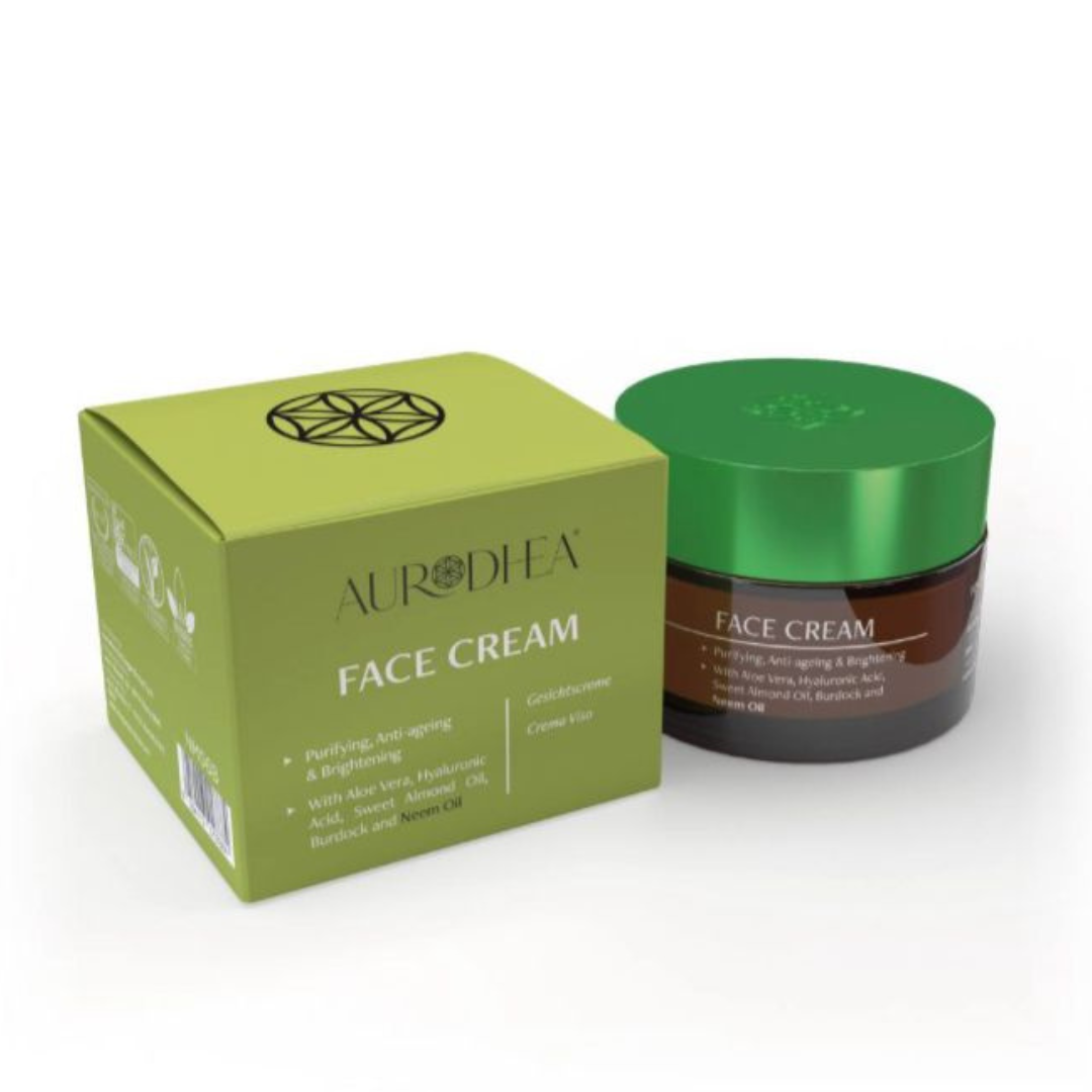 Crème visage au neem Chogan Bienêtre en Soi, soin hydratant et apaisant pour la peau du visage, 50 ml.