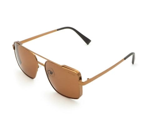 Lunettes de soleil Messina marron de la marque Chogan, avec monture élégante et verres teintés, pour un style sophistiqué.