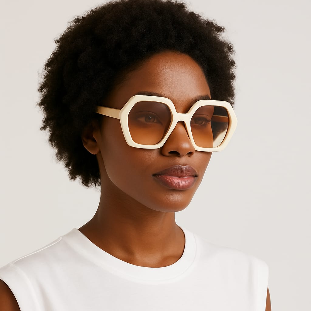 Lunettes de soleil TAORMINA de Chogan, style élégant avec monture noire, idéales pour la protection solaire et le style.